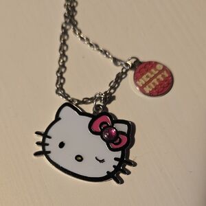 Sanrio Hello Kitty Necklace with Pink and White Charm